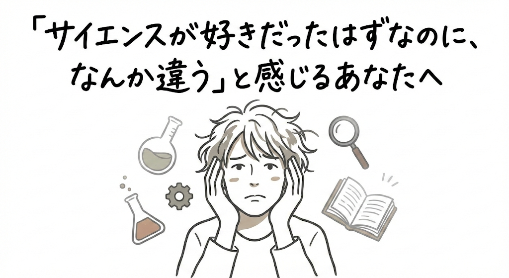 「サイエンスが好きだったはずなのに、なんか違う」と感じるあなたへ